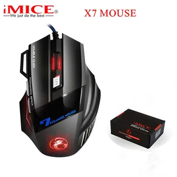 

Ergonomic Wired Gaming Mouse 7 Button LED 5500 DPI USB Computer Mouse Gamer Mice X7 Silent Mause With Backlight For PC Laptop