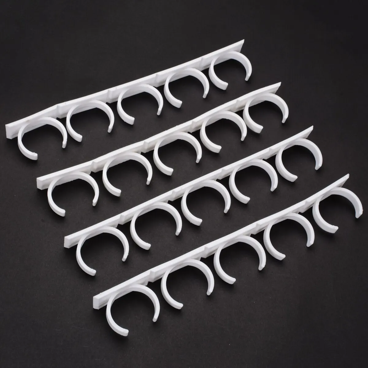 20 Racks Plastic Spices Jar Holders Kitchen Spice Clips Gripper Jar Rack Multi Easy Wall Cabinet Door Storage Organizer