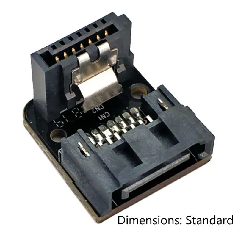 

Sata 7Pin Female To 7Pin Male 90 Degree Angled Adapter Mainboard Motherboard
