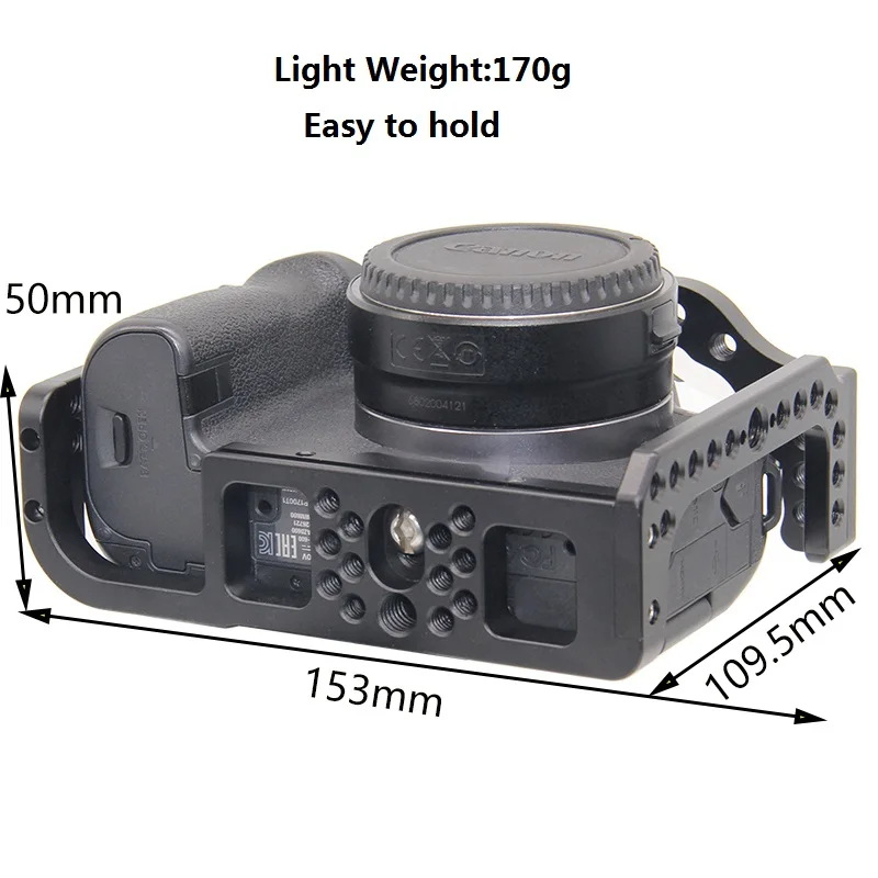 Gaiola para Câmera Furos de Rosca Placa de Liberação Jaula de Proteção com 3 Canon 8 ou 1 4 Rápida Daarcos Suíços Eos r Pro - - Image 6