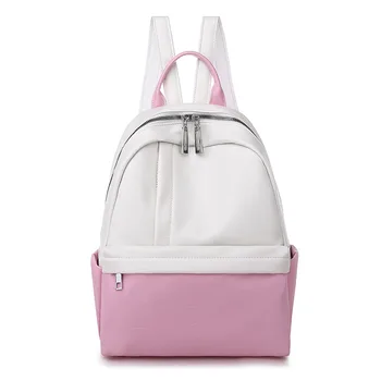 

Backpack women new PU ladies bag solid color backpack
