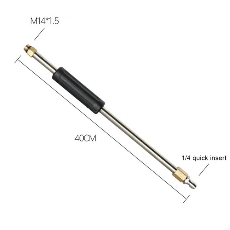 

Stainless Steel 1/4'' Quick Connect High Pressure Wand Extension Rod Replacemen 7.5Feet 4000 PSI