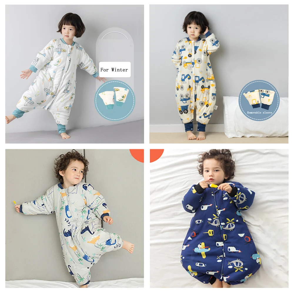 mattress topper Baby Four Seasons 25-36m Sleepsacks Kids Thermal Split Leg Sleeping Bag Toddler Sleep Sack For Girls & Boys duvet covers