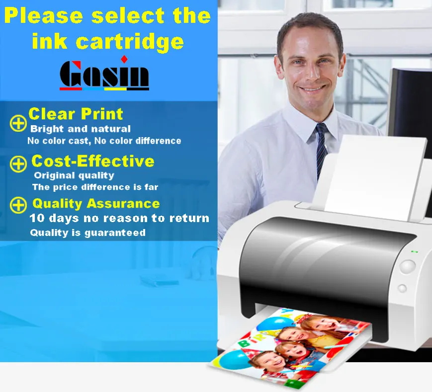 Bosumon CP 63 оптом для hp 63 63XL чернильный картридж для hp Officejet 3833 5255 5258 4650 3830 hp DeskJet 2130 1112 3632 принтер