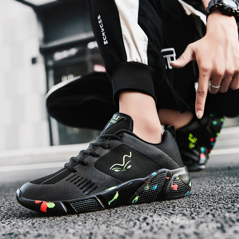 mens triple black tns