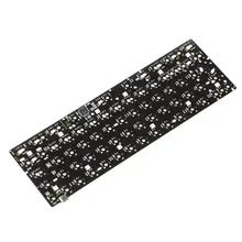 Ymdk 60% yd60mq qmk programável underglow rgb led pcb placa estabilizadores para diy teclado mecânico replacble gh60 64
