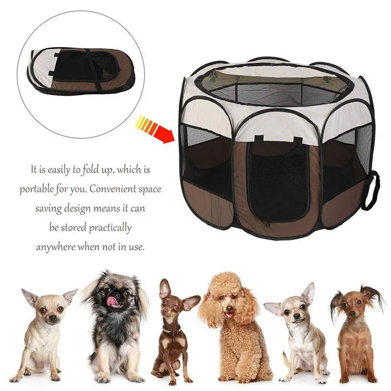 Pet Dog Cat Playpen Tent Crate Room Foldable Puppy Exercise Cat Cage Waterproof Outdoor Two Door Mesh Shade Cover Nest Kennel Pet Dog Cat Playpen Tent Crate Room Foldable Puppy Exercise Cat Cage Waterproof Outdoor Two Door Mesh Shade Cover Nest Kennel