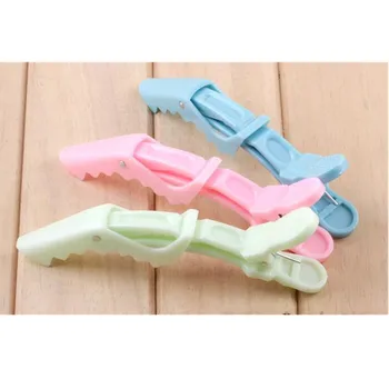 Kaufen 3 Teile/los Haar Clip Klaue Frauen Mädchen Friseur Salon Clamp Haarnadel Bang Grip Zubehör Pins 4 Farben Haar Styling Werkzeuge Set