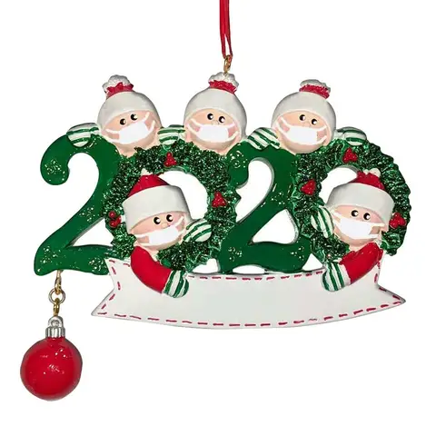 Personalized Survived Family Christmas Ornament DIY Name Blessing Christmas Tree Ornament New Year Christmas Gift Navidad