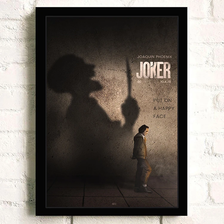 Joker, Joaquin, Phoenix, Хит, Ledger, DC фильмы-комиксы, настенная живопись, печать на холсте, для гостиной, Постер, картинки, домашний декор - Цвет: 1