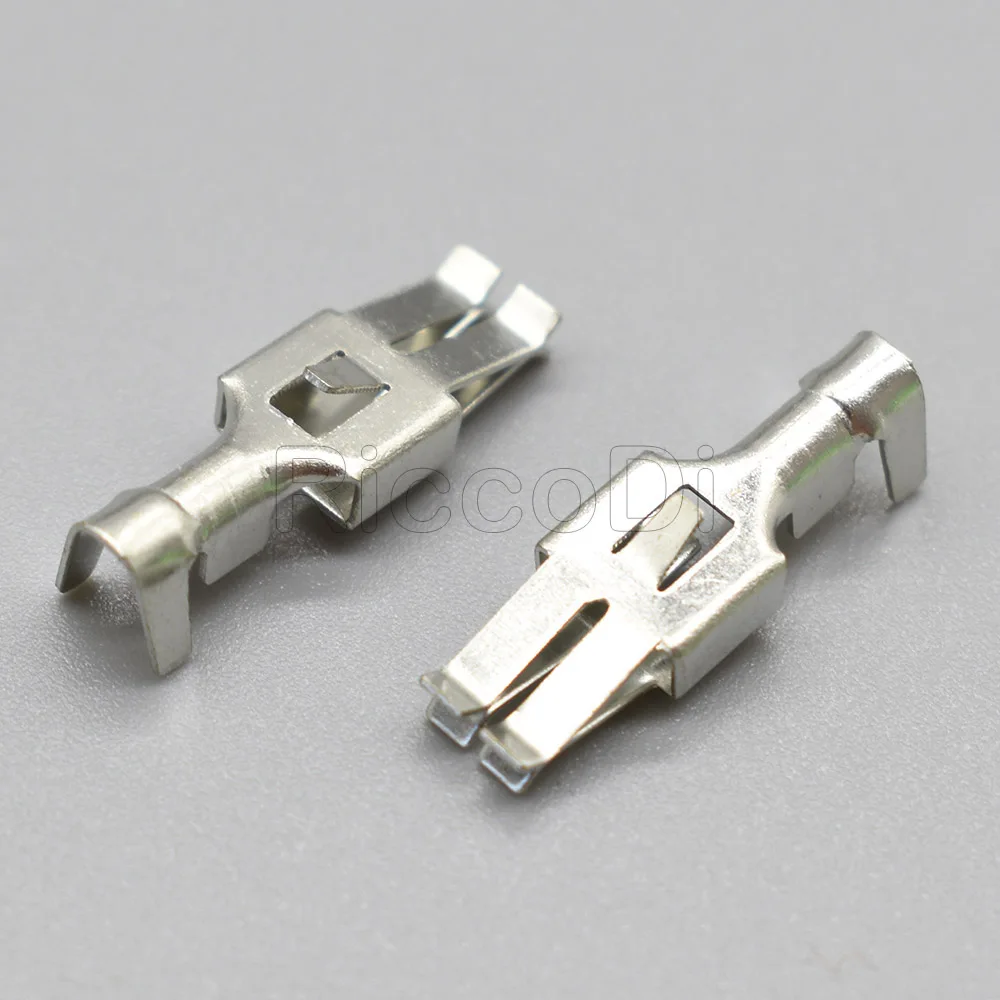 50 Pcs 주석 도금 6.3mm 와이어 커넥터 핀 G214 압착 단자 Koose 핀 DJ6212-E6.3