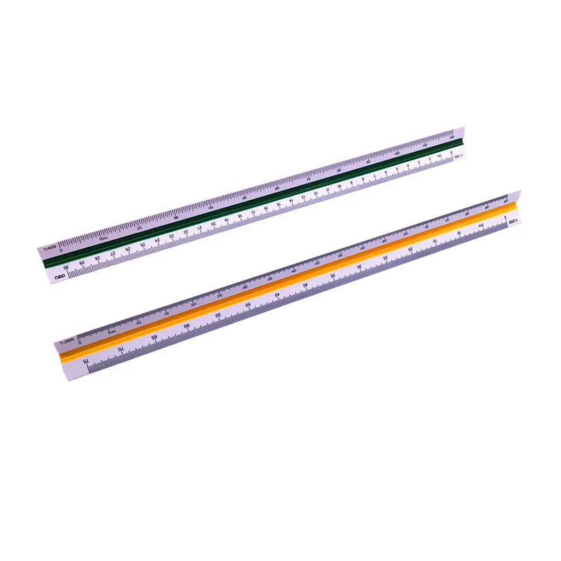 1 Pcs 트라이 스케일 정밀 눈금자 8930 다기능 발 디자인 도면 도면 측정 도구 30cm