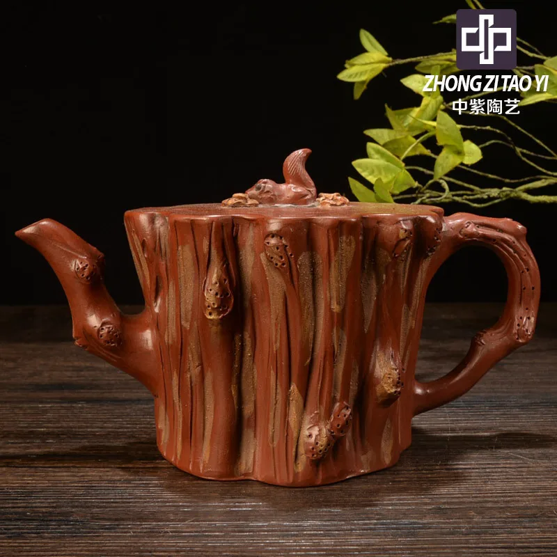 

In Purple Yixing Imitate Old Kettle Old Dark-red Enameled Pottery Teapot Taiwan Backflow One Factory The Cultural Revolution