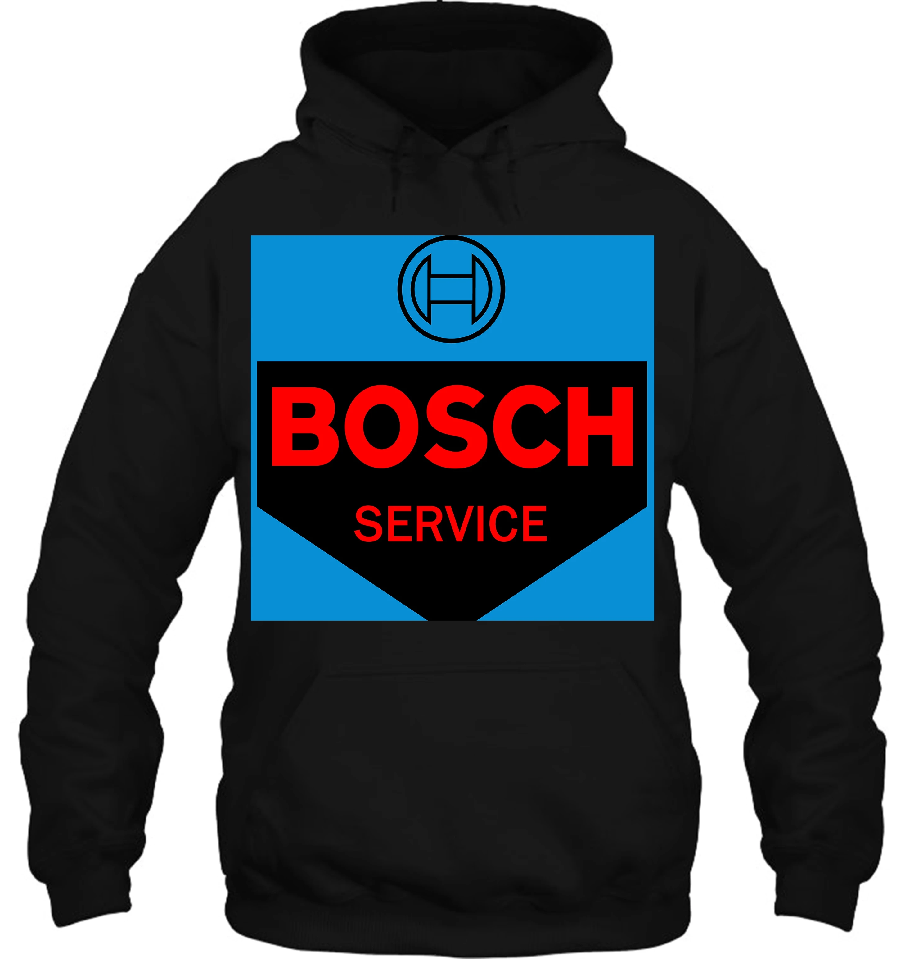 Мужская толстовка с логотипом Bosch, повседневные топы с графическим принтом и круглым вырезом, черный цвет, размер S 3XL, женская уличная одежда