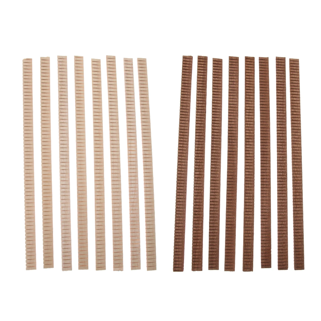 16 Pcs Mahogany Softer Triangle Guitar Binding Purfling Strip Edge Trim Inlay Luthiers and Guitar Maker DIY Tools
