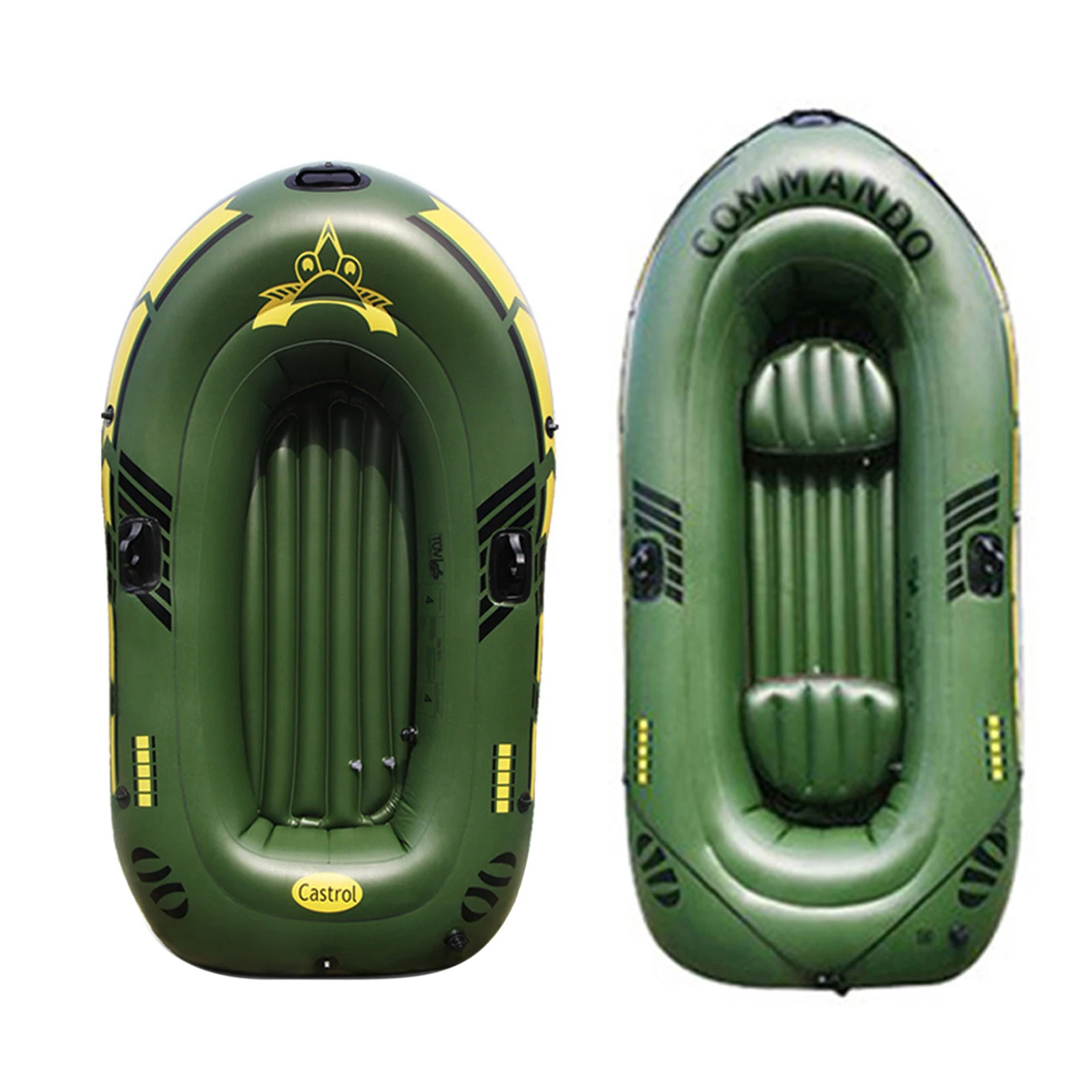 Iatable Boat Drifting Boat Iatable Seat Cushion Waterproof Wear-resistant Comfortable For 2/3 Person Kayak