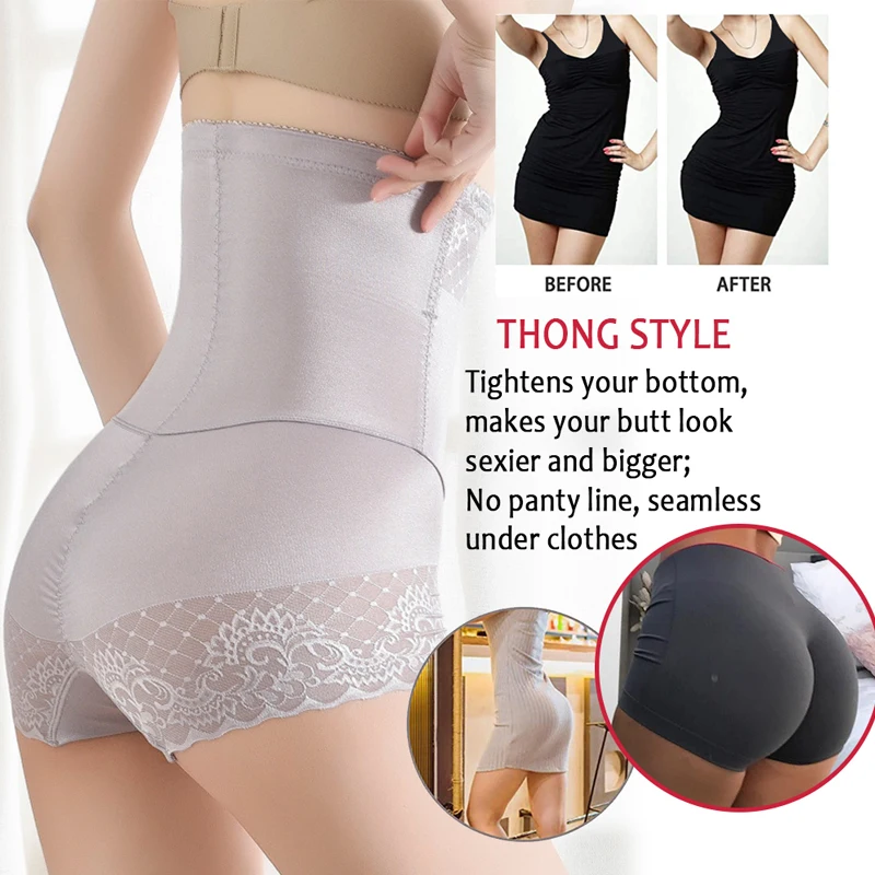 NINGMI Tummy Control Panties Women High Waist Shaper Slimming Underwear Body Shaper Butt Lifter Slim Postpartum Body Shapewear