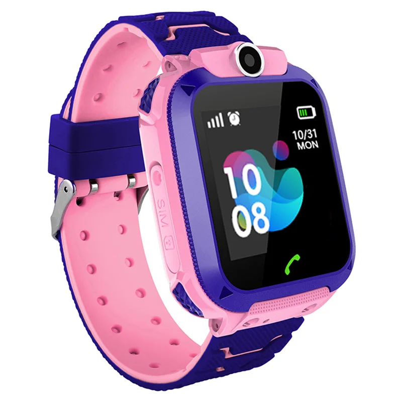

S12 Children's Smart Watch Waterproof Anti Lost Child Tracker SOS Smart Monitoring Positioning Kids LBS Clock Baby Smartwristban