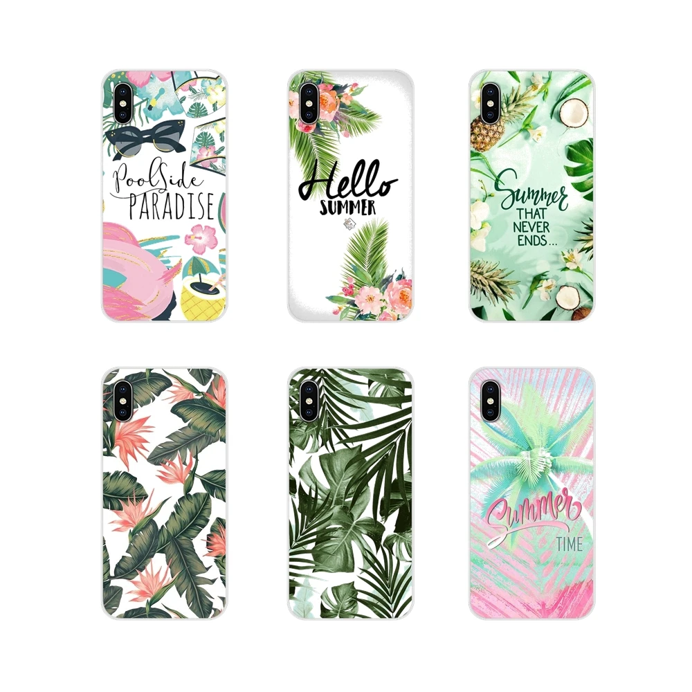 Green Leaves Plant Summer TPU Transparent Skin Case For Oneplus 3T 5T 6T Nokia 2 3 5 6 8 9 230 3310 2.1 3.1 5.1 7 Plus 2017 2018 | Мобильные