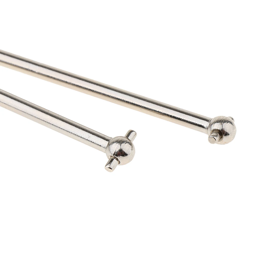 2Pcs 06061 80mm Dogbone Universal CVD Drive Shaft for HSP 94166 1/10 RC Cars