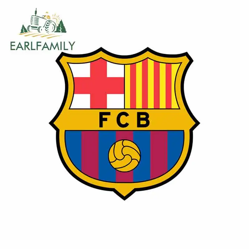 EARLFAMILY 13cm x 9.2cm For Fc-Barcelona-2002 Car Stickers And Decals Anime Fashion Occlusion Scratch Waterproof VAN Decoration - Название цвета: style A