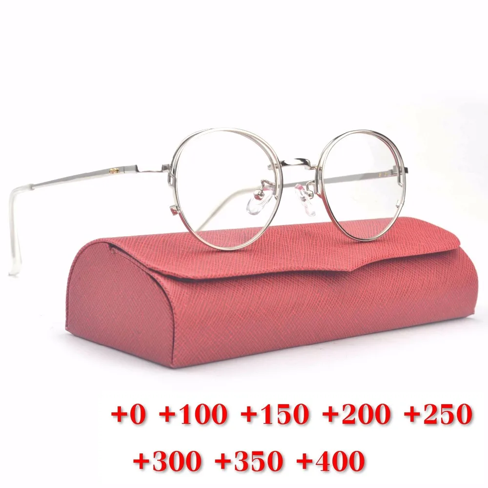Blue Light Blocking Reading Glasses Frame Women Ultralight Cat Eye Presbyopic Hyperopia Reader Round Eyewear+1.0+1.5 NX