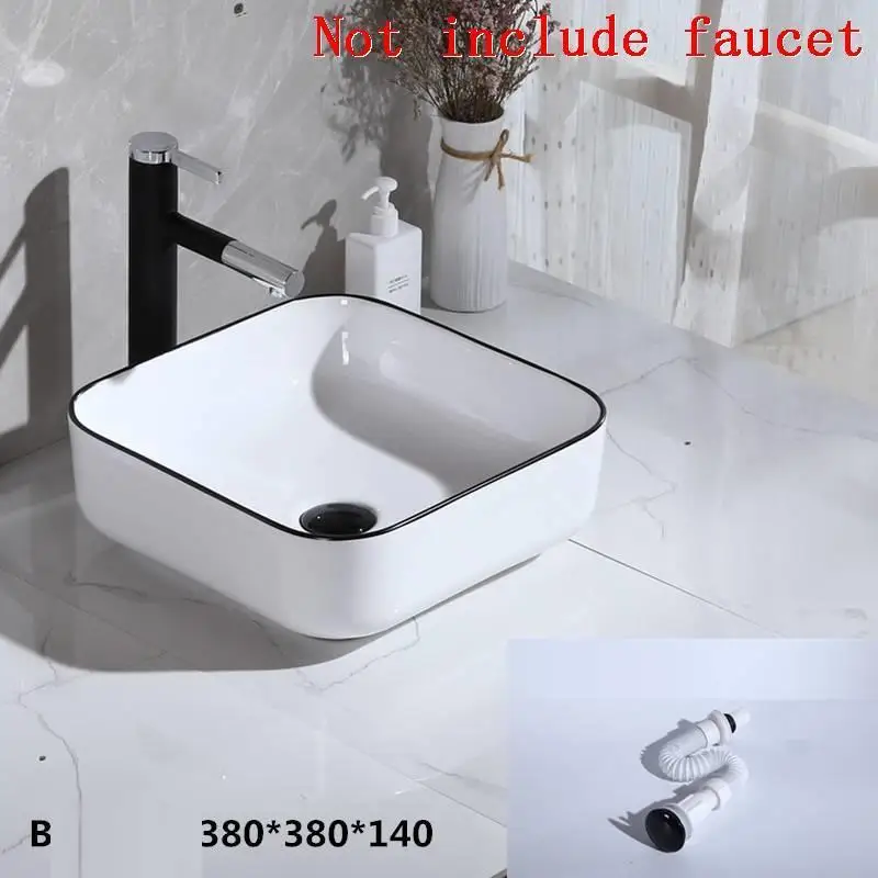 Mano сосуд Salle De Bain Pia Para Umywalka Bagno Lavabo Sobre Encimera Waschbecken Cuba Banheiro Ванная раковина умывальник - Цвет: Version S