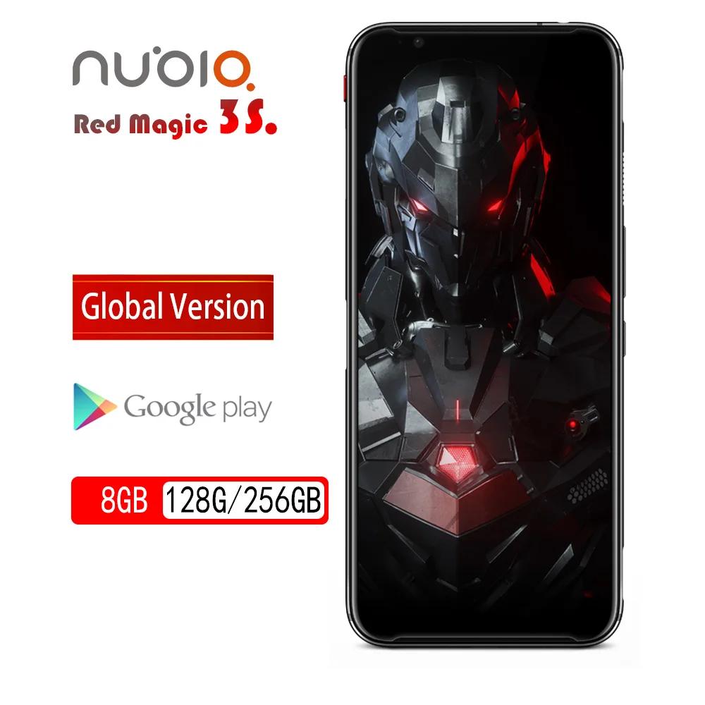 Глобальная версия Оригинальный игровой телефон ZTE Nubia Red Magic 3 S 8G 128G 6 65 &quot 90 Гц