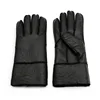 Russian Winter Women's Genuine Leather Warm Gloves Ladies Sheep Fur Wool Lined Gloves Youth Thick Windproof Mitten Guantes Black ► Photo 2/6