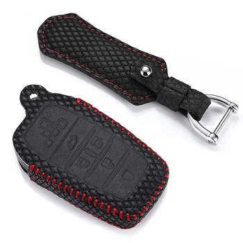 

luckeasy Leather Key Cover for toyota alphard 2012 2015 previa 2012 5 button CAR holder case key3