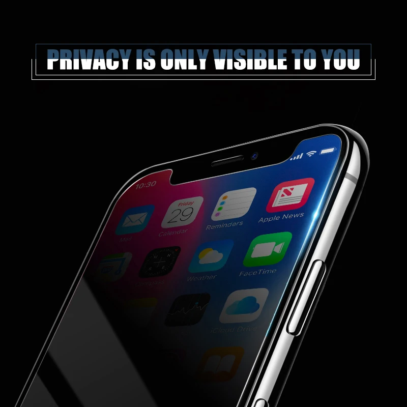 Защитное стекло против шпиона для iPhone 11 Pro XS Max XR X Защитное стекло для сохранения личной информации для iPhone 6 6S 7 8 Plus 5 5S SE защитная пленка