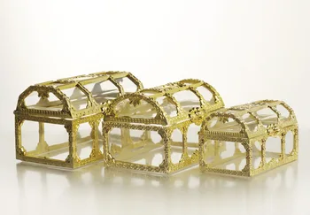 

Mini Transparent Treasure Storage Dessert Candy Box Wedding Party Gifts DIY Home Decoration Baby Shower Supplies