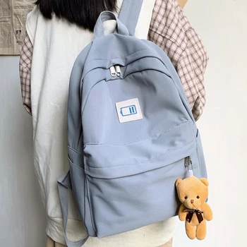 

JOYPESSIE Fashion Women Waterproof Backpack Girls For Teenager School Bag Travel Backpack Female Women Black Mochilas