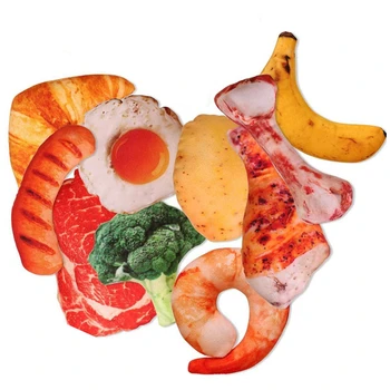 

Dog Squeaky Toys Puppy Chew 10 Pack Dog Toys Bulk with Squeakers, Soft Food Shape Pet Toy for Small Medium Dogs