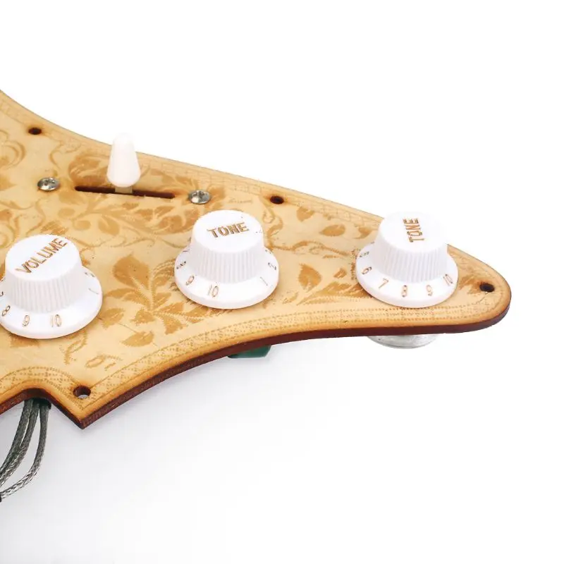 SSS Prewired Pickguard 3 Одиночная катушка 5 переключатель звукоснимателя для электрогитары