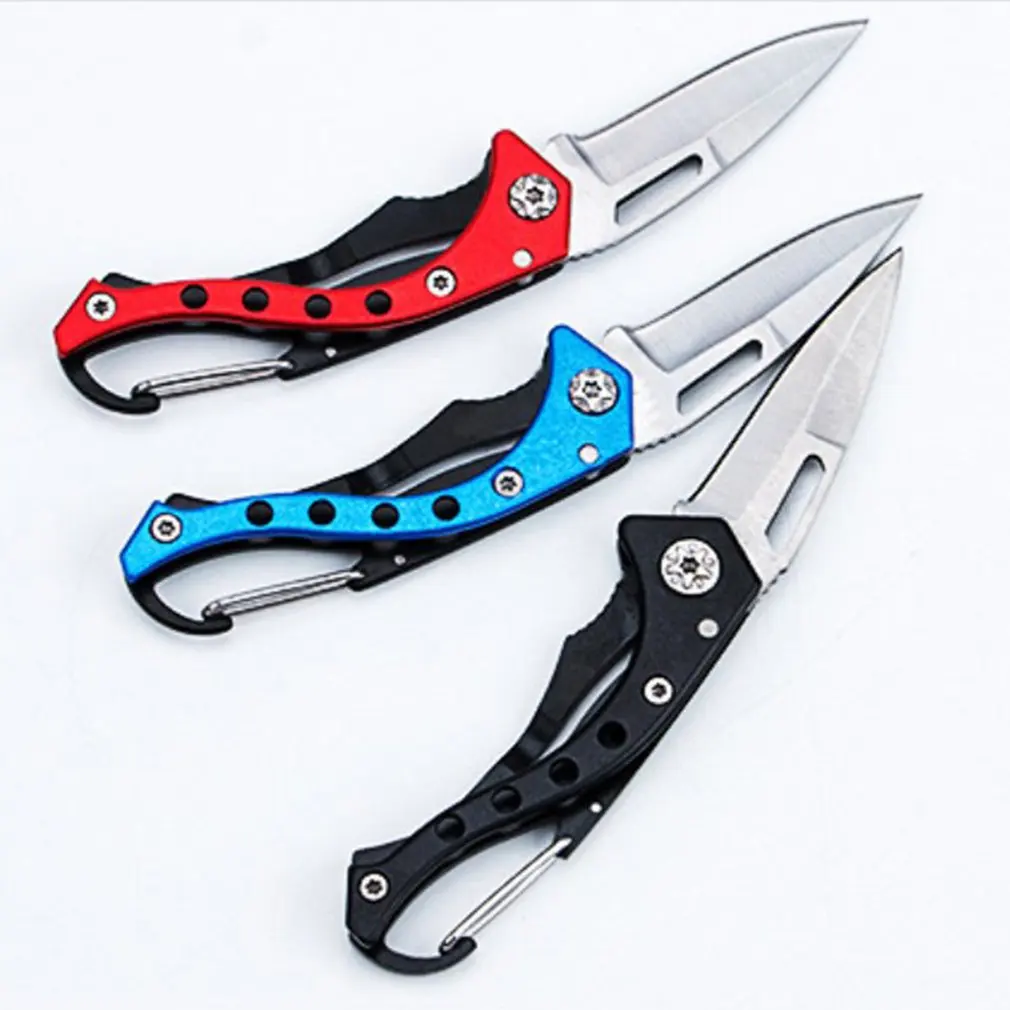

Outdoor knife stainless steel folding knife with key chain camping outdoor Swiss army knife