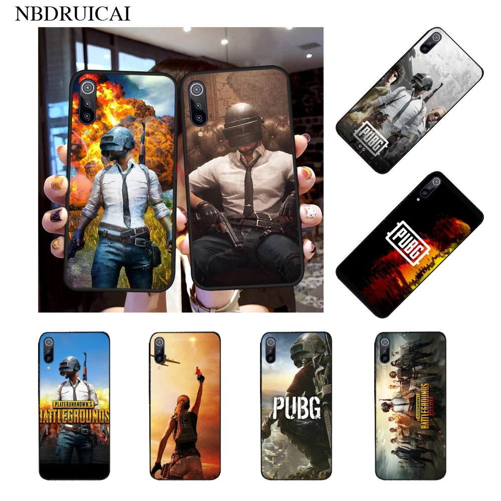 NBDRUICAI Hot PUBG Game DIY Painted Bling Phone Case for Xiaomi Mi9 9SE 8SE Pocophone F1 Mi8 Lite | Мобильные телефоны и