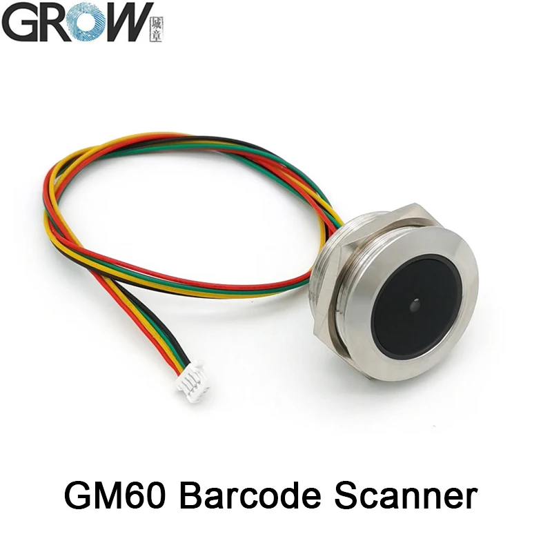 3d scanner for 3d printer GROW GM60 Stainless Steel LED Control Ring Indicator Light UART Interface 1D/2D Bar Code QR Code Barcode Reader Module camera scanner Scanners