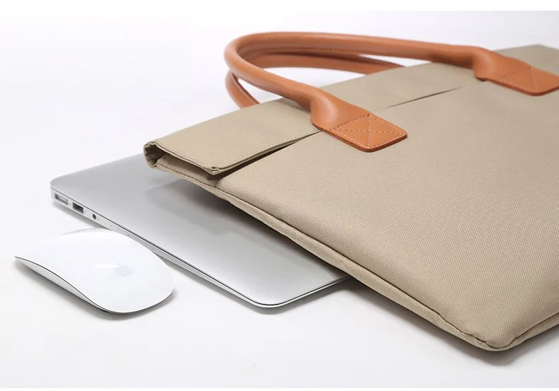 Мужской портфель женская рабочая сумка тонкие сумки для ноутбука 11 12 15 15,6 дюймов для Macbook Air 13 14 дюймов мягкий чехол для retina Pro 13,3"