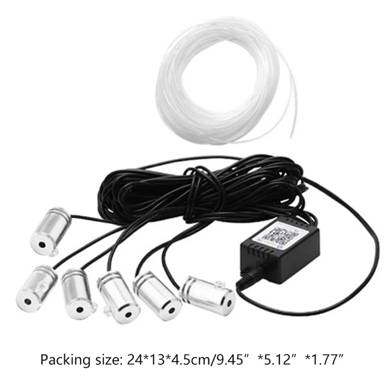 

RGB LED Strip Light APP Bluetooth Control for Car Interior Atmosphere Light Lamp