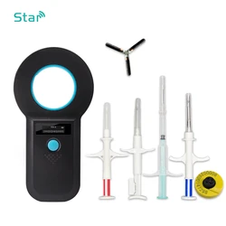USB Rechargeable Microchip Handheld Reader Pet ID Reader Animal Chip Digital Scanner General Application for Cat Dog Turtle