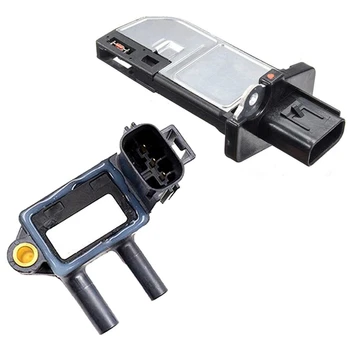 

1Pcs Mass Air Flow Meter Maf Sensor 2.2 3.2 Tdci & 1Pcs Pressure Sensor Particulate Filter Exhaust