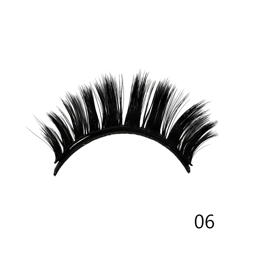 06 Magnetic Eyeliner Eyelashes Kit Magnetic 3D Eyelashes Liquid Eyeliner False Lashes Eyelash Curler Reusable Falses Eyelash - Цвет: 06