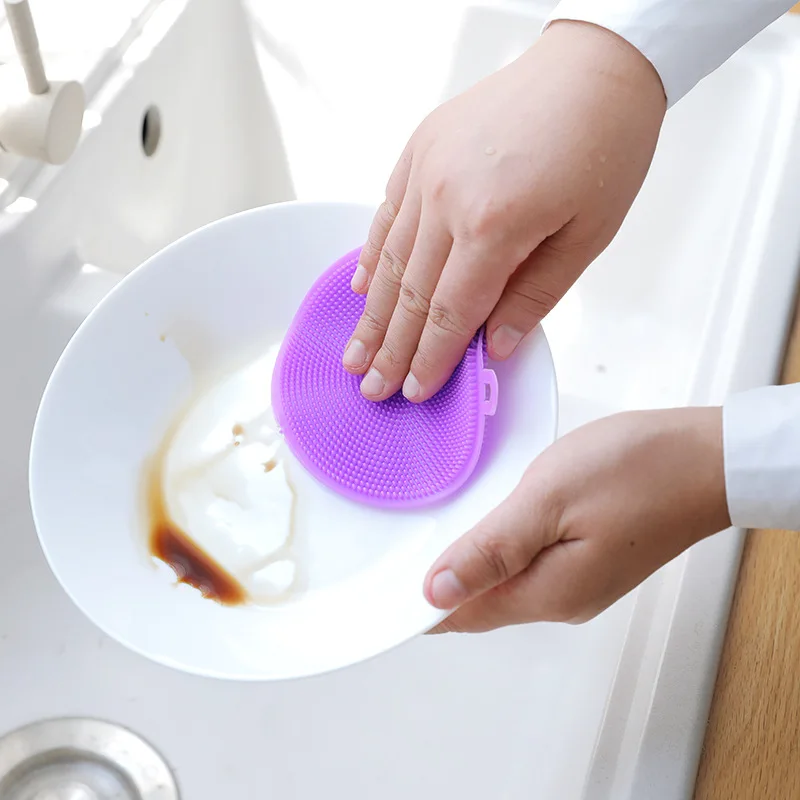 10 шт. силиконовая щетка для чистки многофункциональная уборка на кухне салфетка