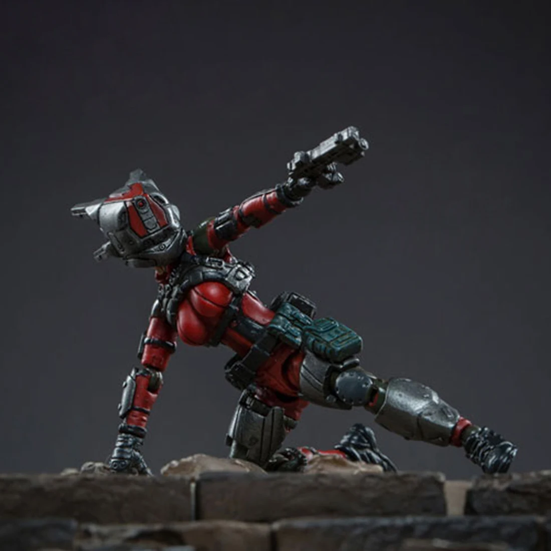 1:24 DIY съемная модель Mecha Солдат модель Строительная игрушка с высокой степенью снижения-Марс цианин