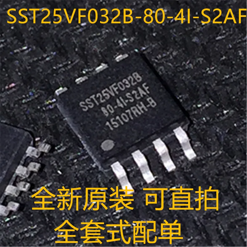 100% новый и оригинальный SST25VF032B-80-4I-S2AF SST25VF032 SOP8 | Электроника