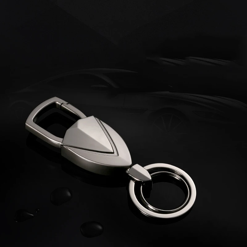 Creative Metal Auto Keychain Car Pendant For Hyundai Tucson Mercedes W205 Toyota Camry Motorcycle Men's Key Ring Accessories
