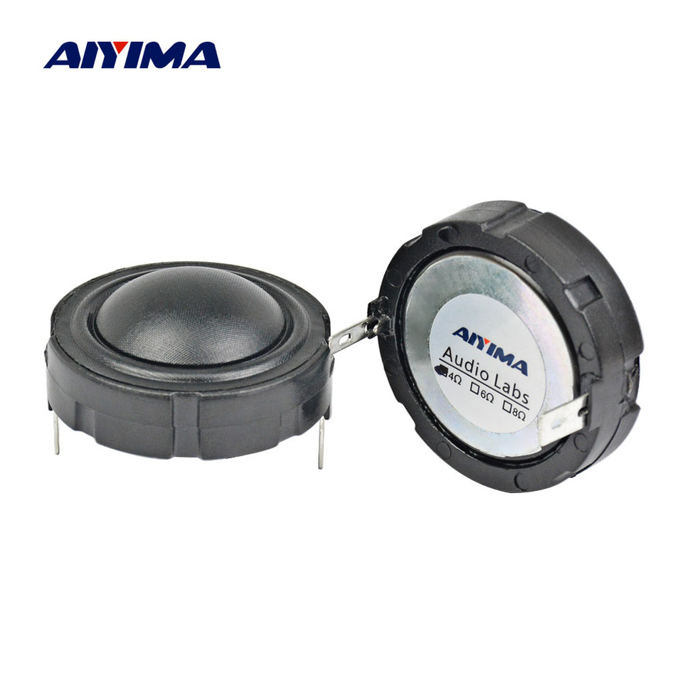 AIYIMA 2Pcs 4/6/8ohm 20W 1.5Inch 25Core Tweeter HiFi Speaker Fiber Membrane Rubidium Magnetic Speakers Treble Head