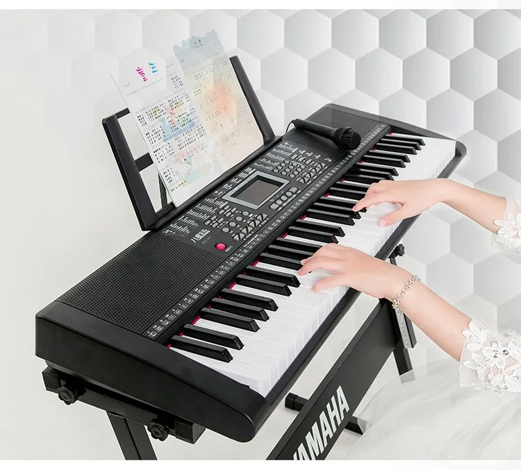 

Large Size Teachers Children Multi-functional Adult Beginner Electronic Keyboard Beginners 61 Steel Mainland China Household Pro