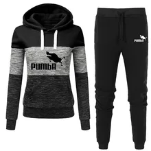 

New Brand Sportswear 2021 Ladies Fashion Casual hoo Sportswear Two-Piece Padded Hoodie Wool + Pants Women's Sports Pullover Set